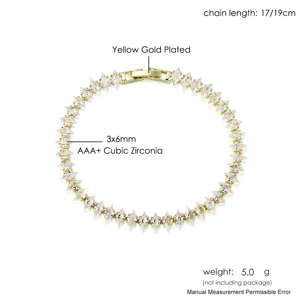 Cubic Zirconia Tennis Bracelets for Women