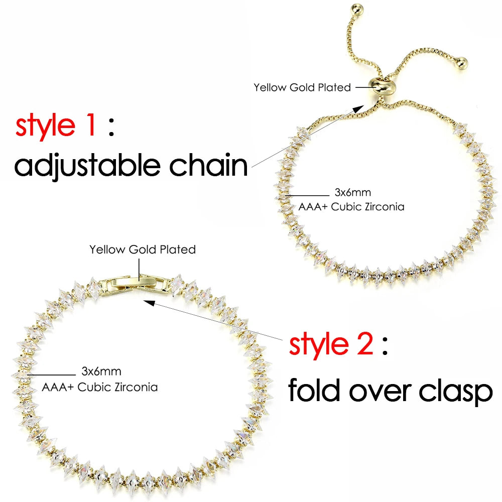 Cubic Zirconia Tennis Bracelets for Women